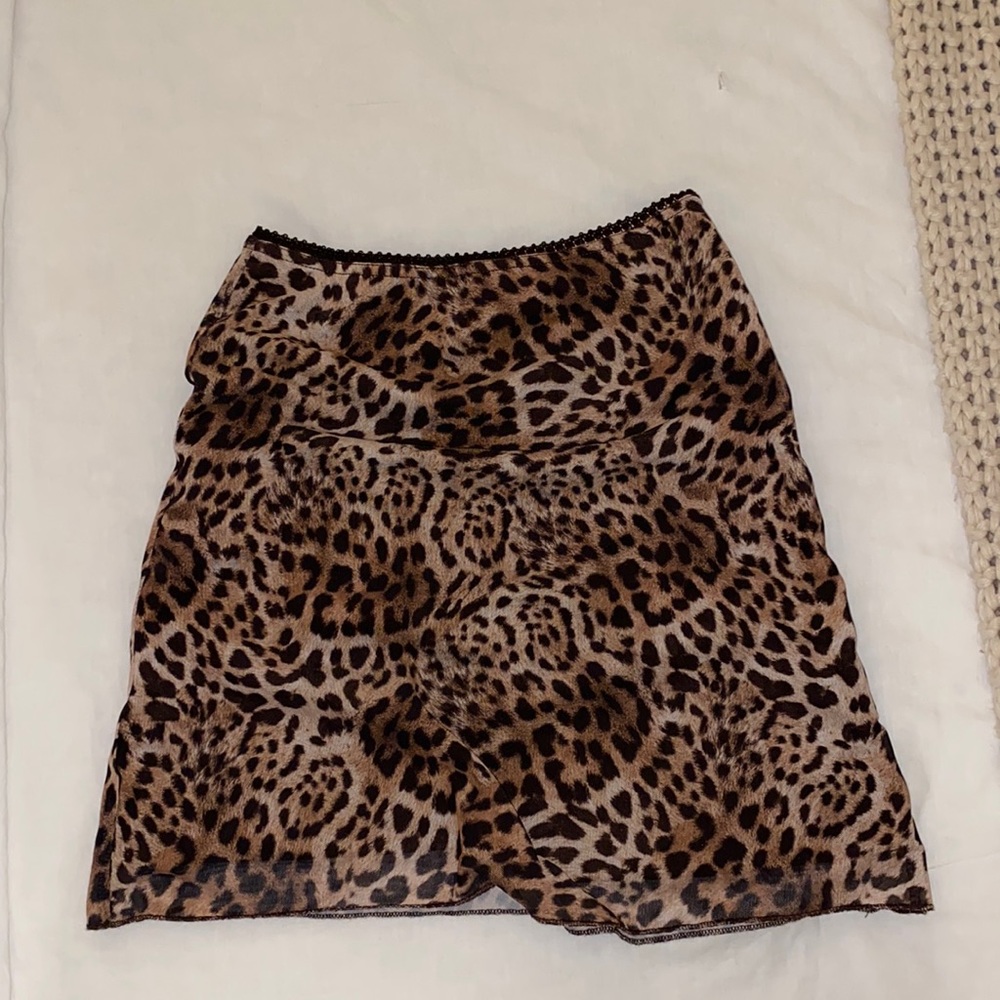 Princess Polly Leopard Print Mini Skirt